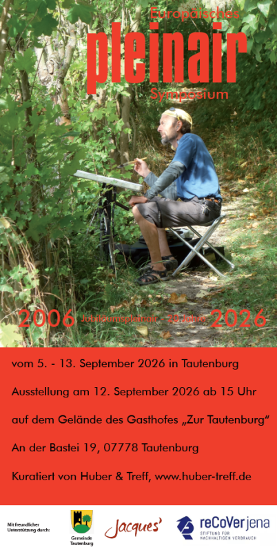 20. Jubiläums-Pleinair 2026 Tautenburg